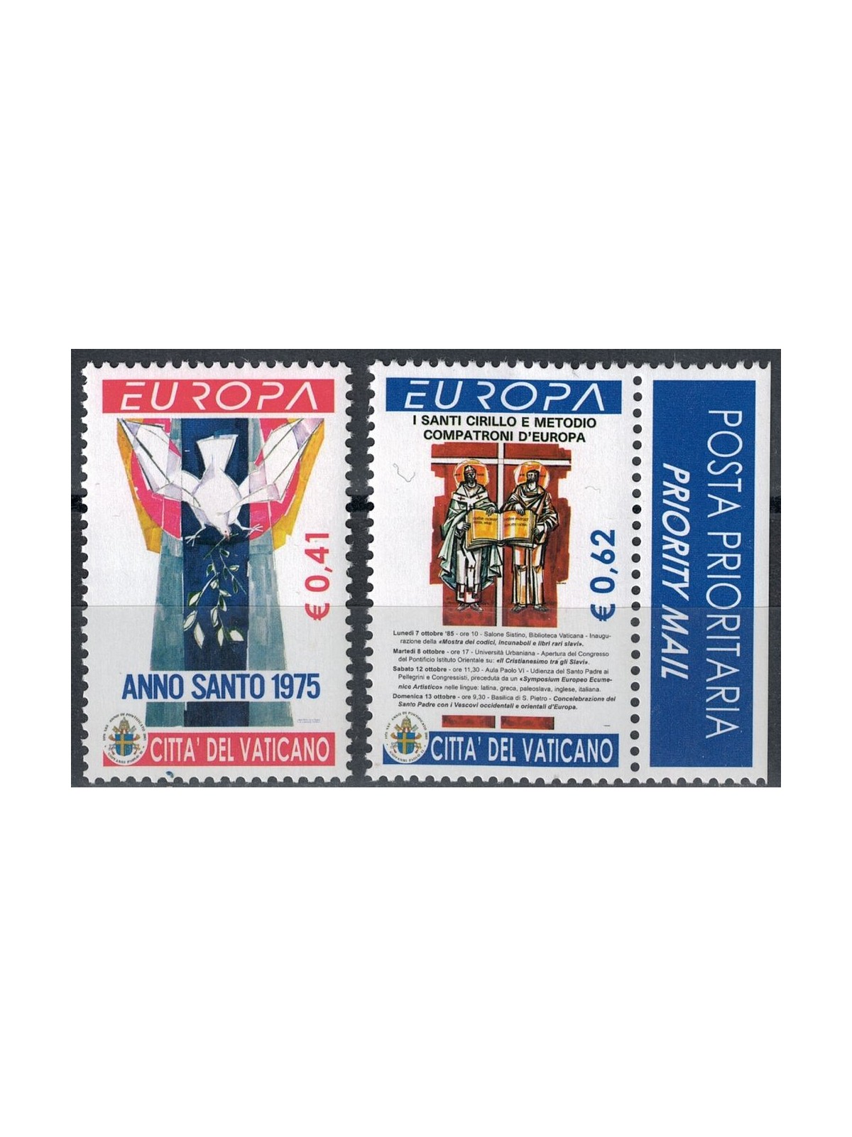 VATICANO 2003 Europa 2v MNH**