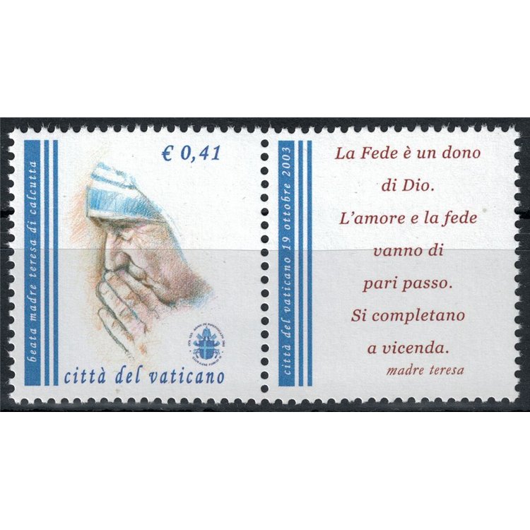 VATICAN 2003 Mother Teresa MNH**