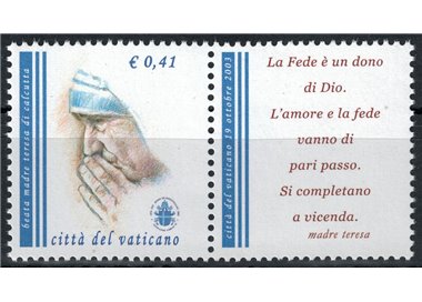 VATICAN 2003 Mother Teresa MNH**