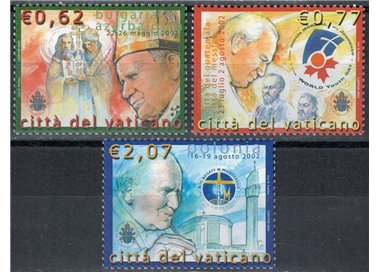 VATICAN 2003 Travels of John Paul II 3v MNH**