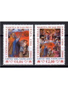 VATICAN 2004 Pope Pius V 2v MNH**