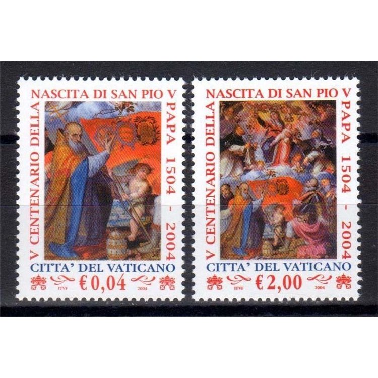 VATICAN 2004 Pope Pius V 2v MNH**