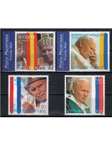 VATICANO 2004 Viaggi di Giovanni Paolo II 4v MNH**