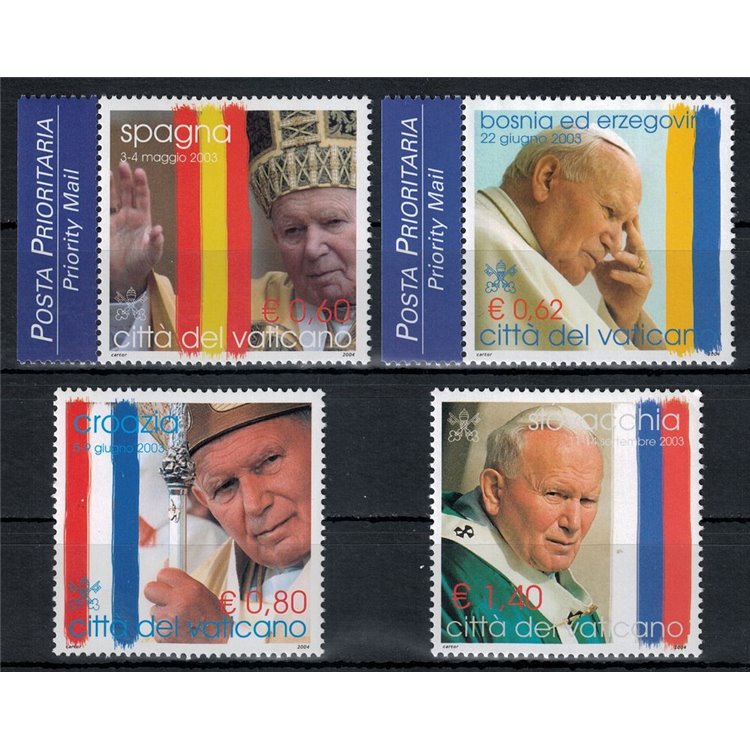 VATICAN 2004 Travels of John Paul II 4v MNH**