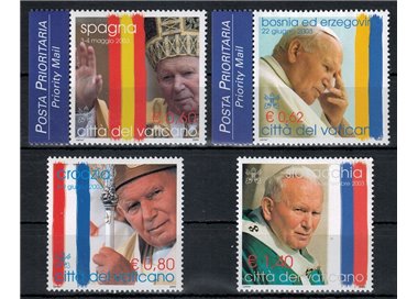 VATICAN 2004 Travels of John Paul II 4v MNH**