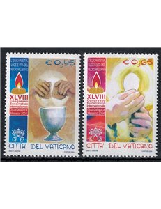 VATICANO 2004 Congresso Eucaristico Internazionale 2v MNH**