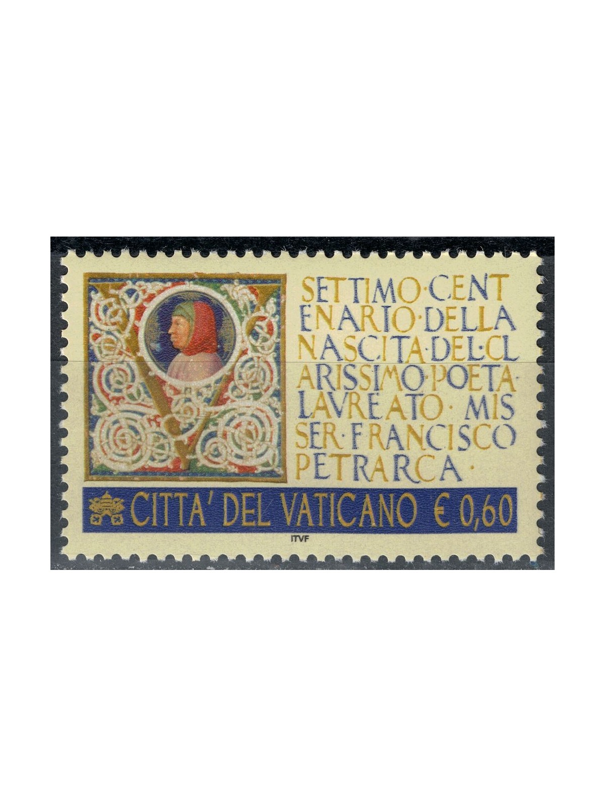 VATICAN 2004 Francesco Petrarca MNH**