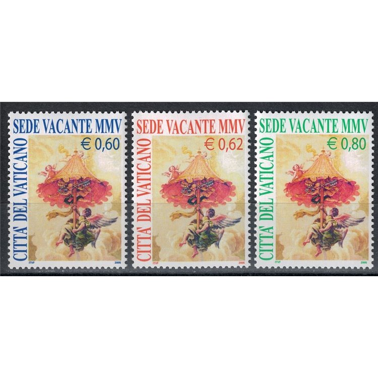 VATICANO 2005 Sede Vacante 3v MNH**