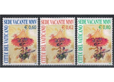 VATICANO 2005 Sede Vacante 3v MNH**
