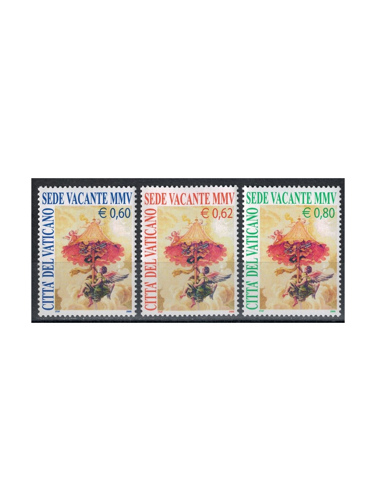 VATICANO 2005 Sede Vacante 3v MNH**