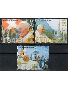 VATICAN 2005 Travels of John Paul II 3v MNH**