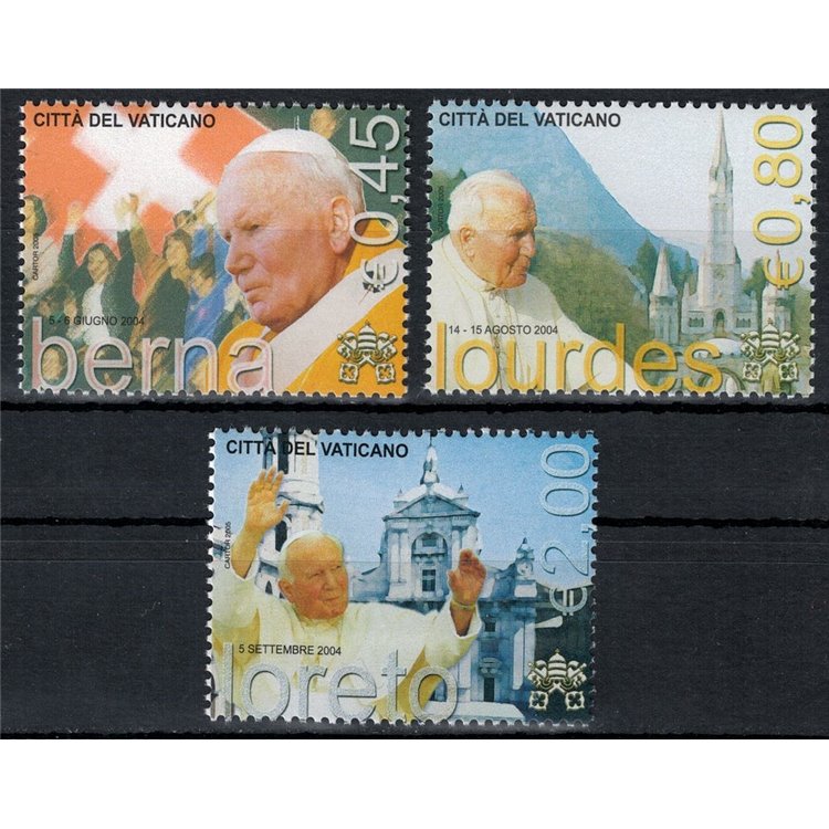 VATICAN 2005 Travels of John Paul II 3v MNH**