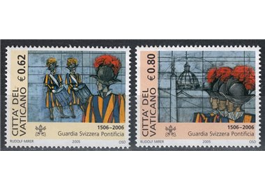 VATICAN 2005 Pontifical Swiss Guard 2v MNH**
