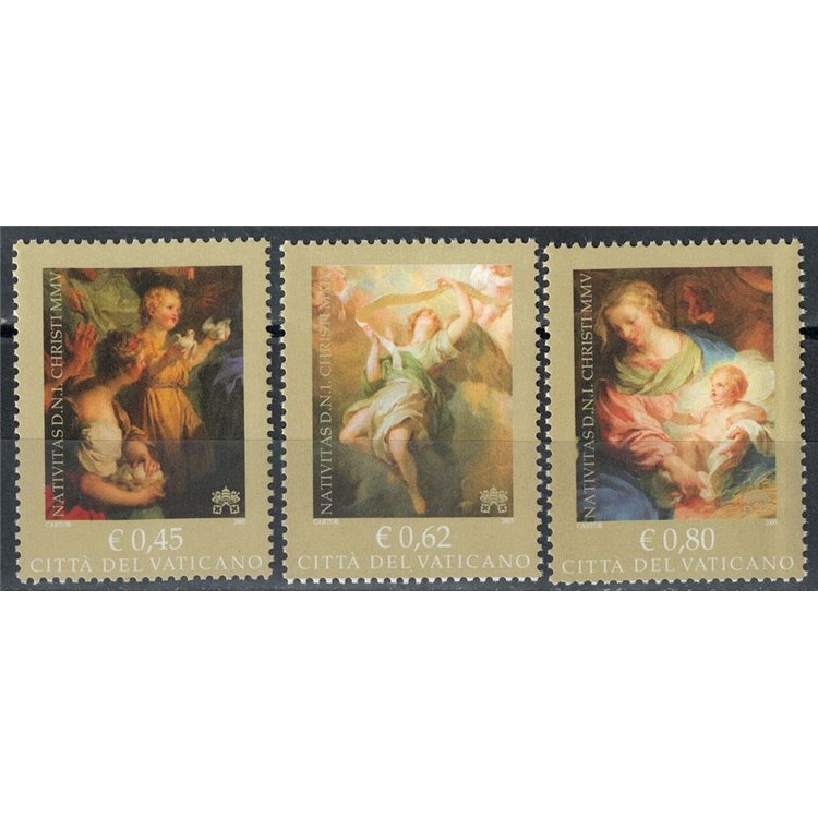VATICAN 2005 Christmas 3v MNH**
