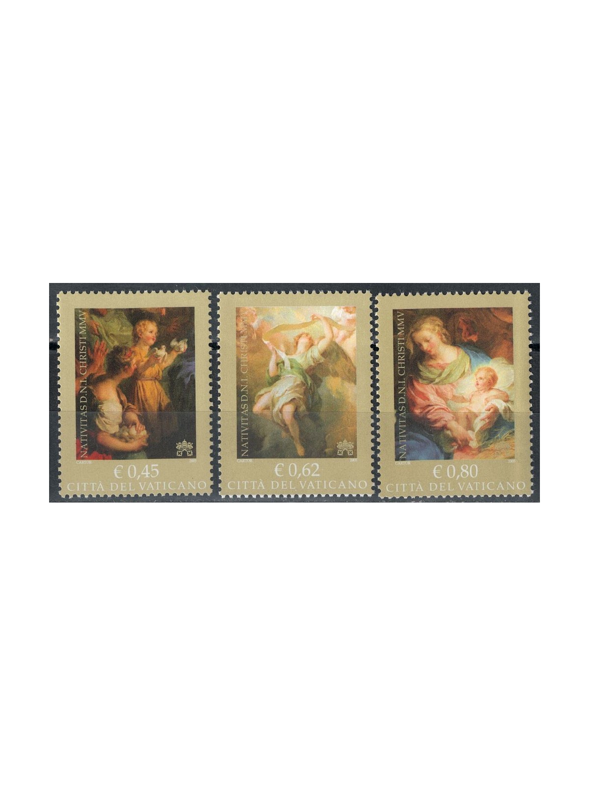 VATICANO 2005 Natale 3v MNH**