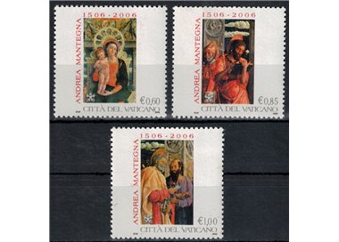 VATICANO 2006 Andrea Mantegna 3v MNH**