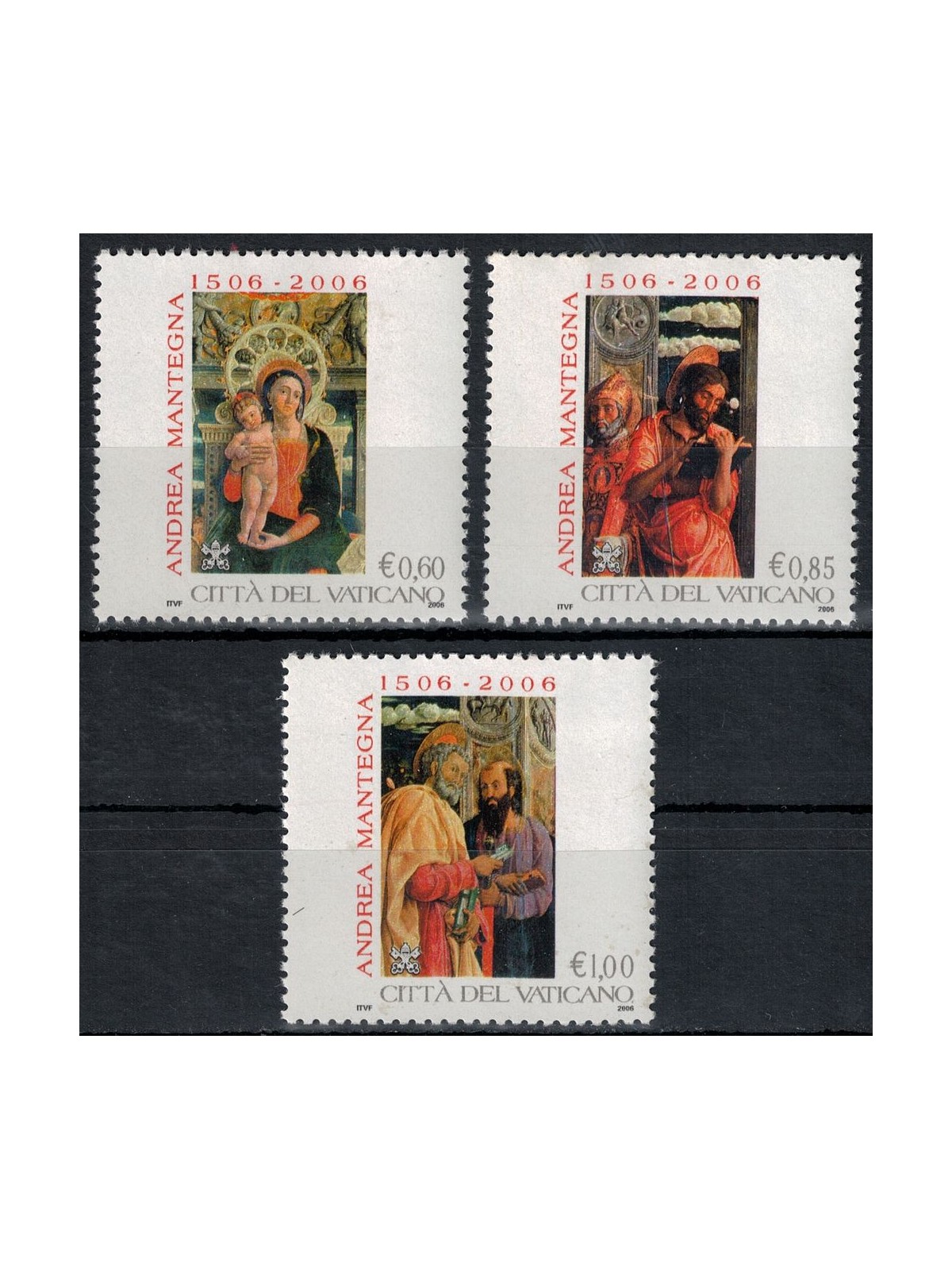 VATICANO 2006 Andrea Mantegna 3v MNH**