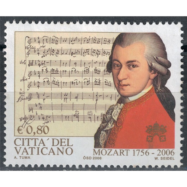 VATICAN 2006 Wolfgang Amadeus Mozart MNH**