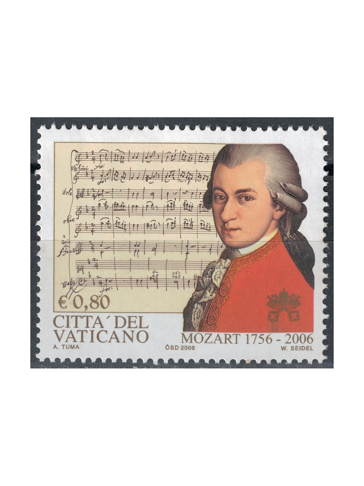 VATICAN 2006 Wolfgang Amadeus Mozart MNH**