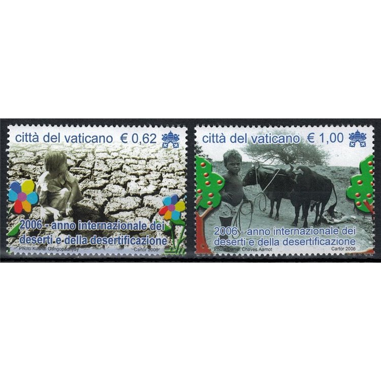 VATICANO 2006 Anno internazionale dei deserti 2v MNH**