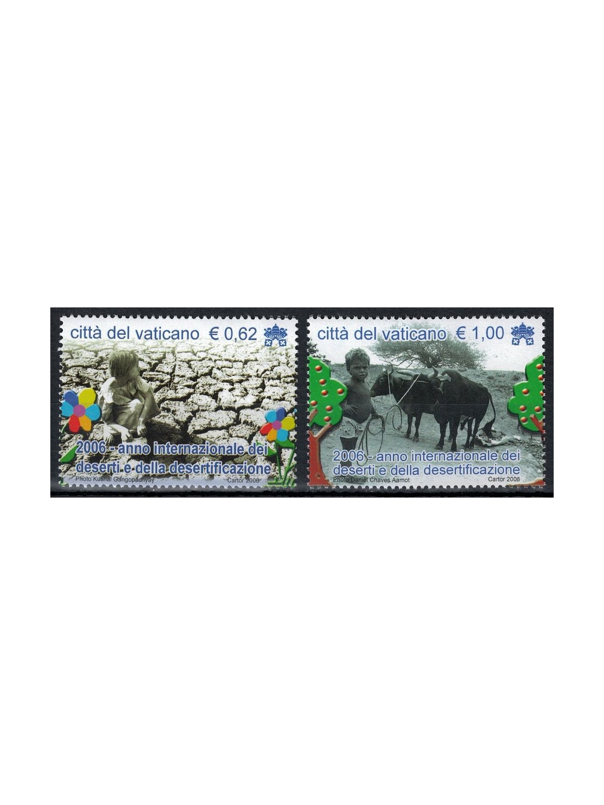 VATICANO 2006 Anno internazionale dei deserti 2v MNH**