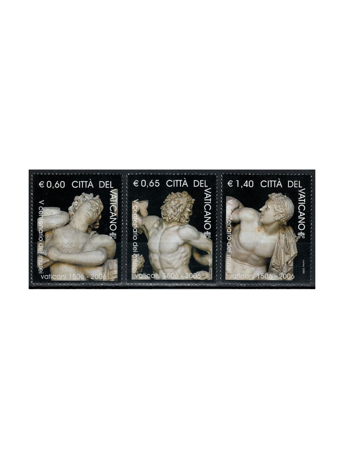 VATICANO 2006 Musei Vaticani 3v MNH**