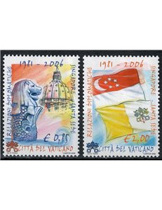 VATICANO 2006 Relazioni Diplomatiche 2v MNH**