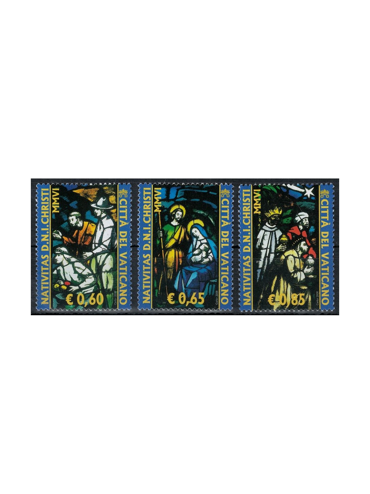 VATICAN 2006 Christmas 3v MNH**