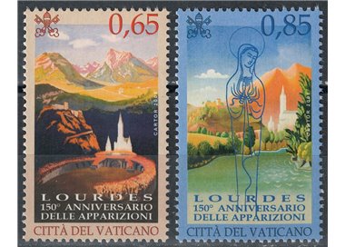VATICANO 2008 Madonna di Lourdes 2v MNH**