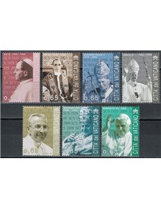 VATICANO 2009 Fondazione della Città del Vaticano 7v MNH**