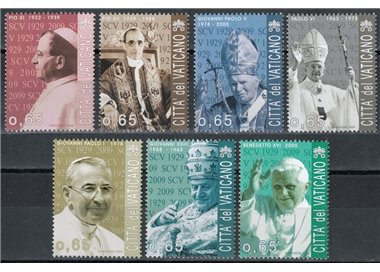 VATICANO 2009 Fondazione della Città del Vaticano 7v MNH**
