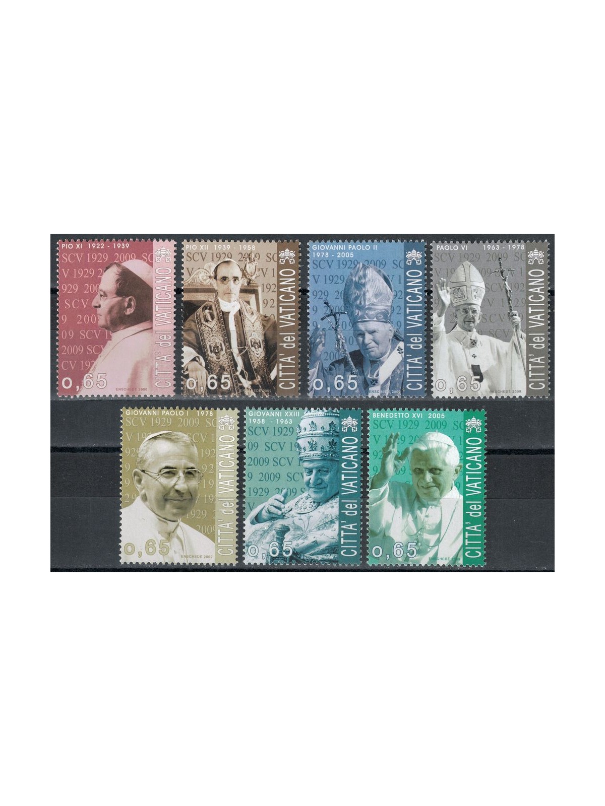 VATICAN 2009 Foundation of the Vatican City 7v MNH**