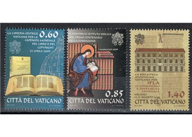 VATICAN 2009 World Book Day 3v MNH**