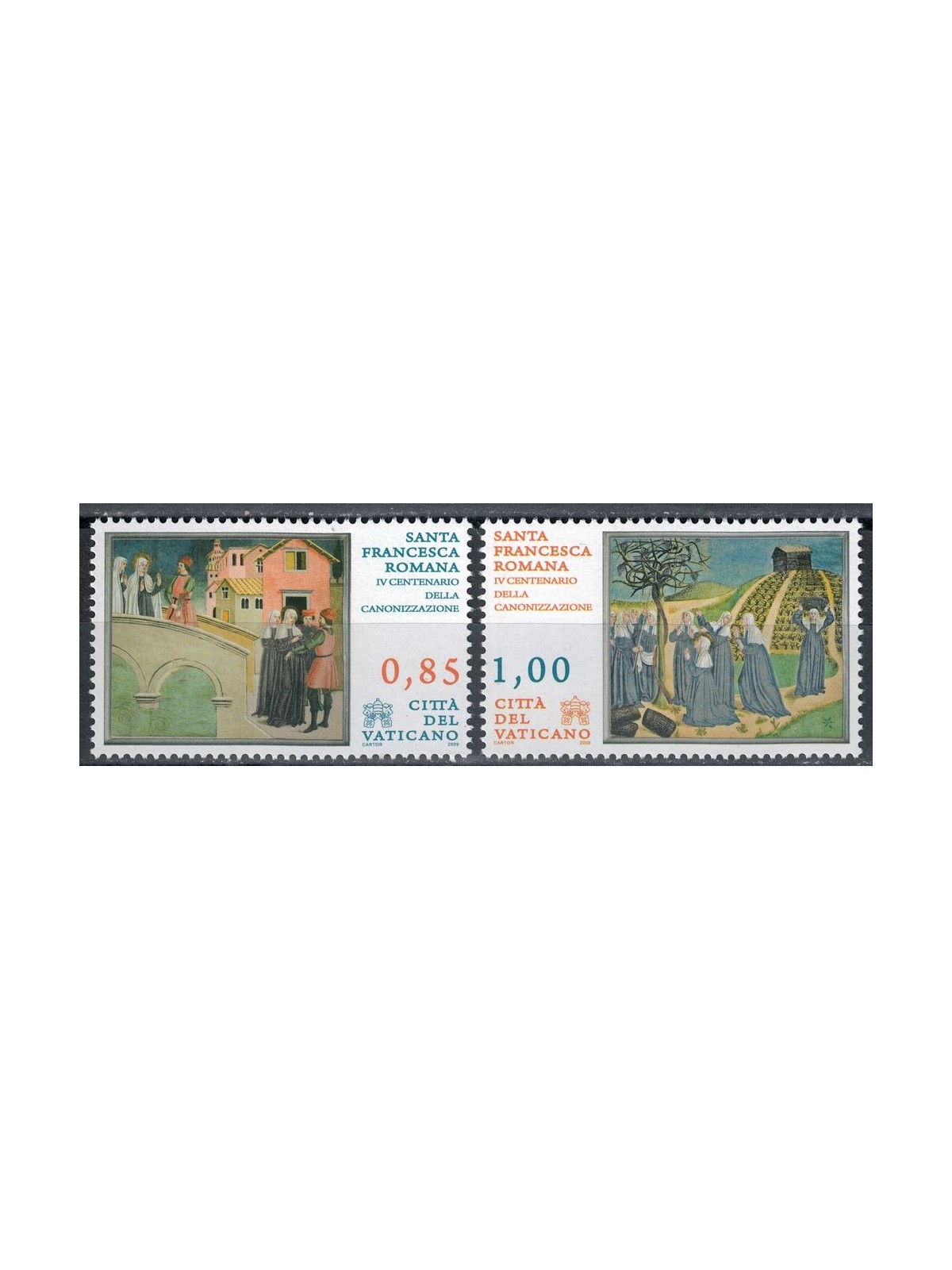 VATICANO 2009 Santa Francesca Romana 2v MNH**