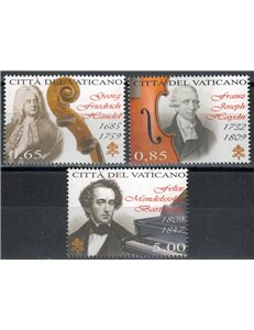 VATICANO 2009 Giornata della musica 3v MNH**
