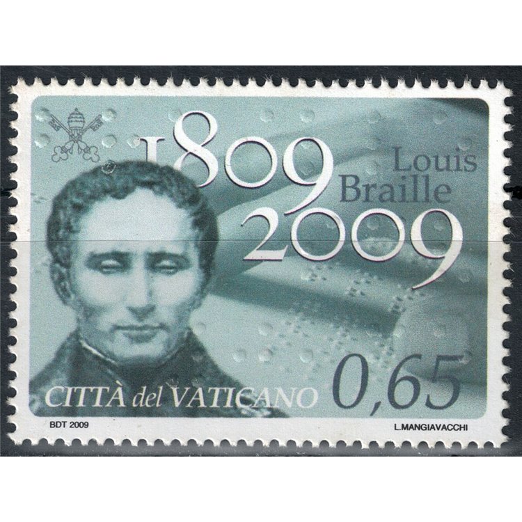 VATICAN 2009 Louis Braille MNH**