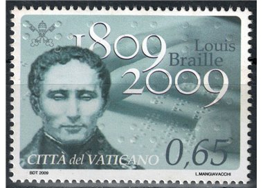VATICAN 2009 Louis Braille MNH**