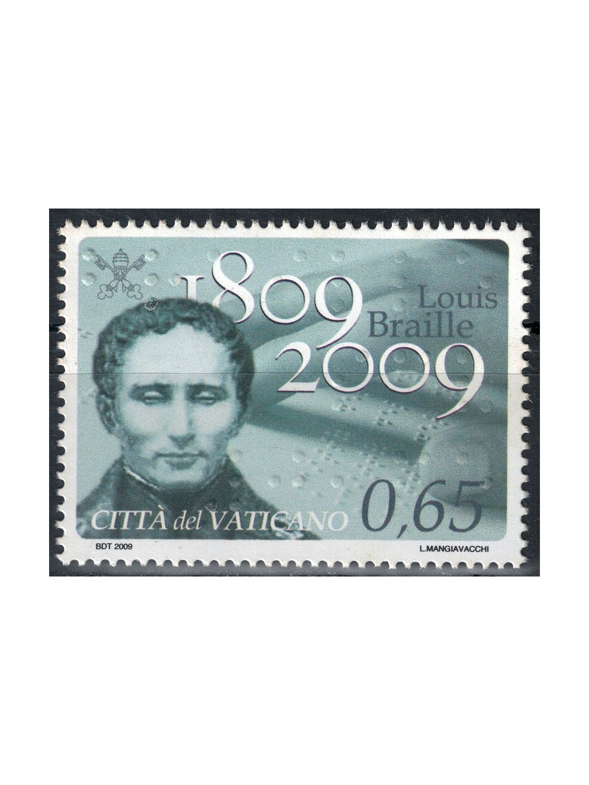 VATICAN 2009 Louis Braille MNH**