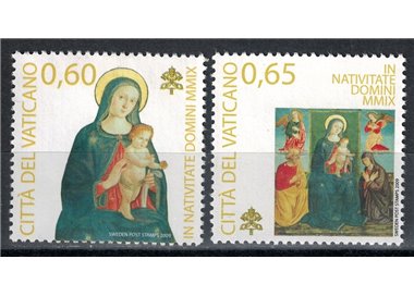 VATICANO 2009 Natale 2v MNH**