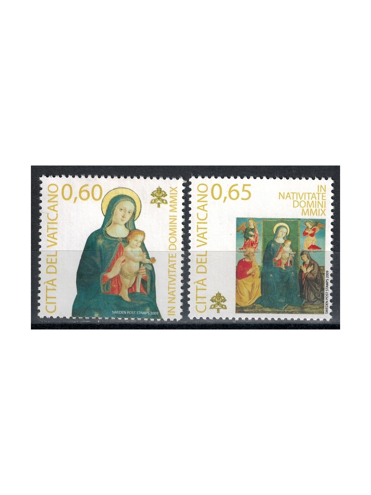 VATICAN 2009 Christmas 2v MNH**