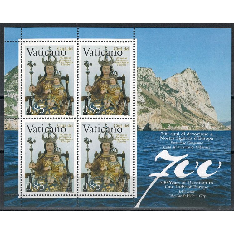 VATICANO 2009 Nostra Signora d'Europa BF MNH**