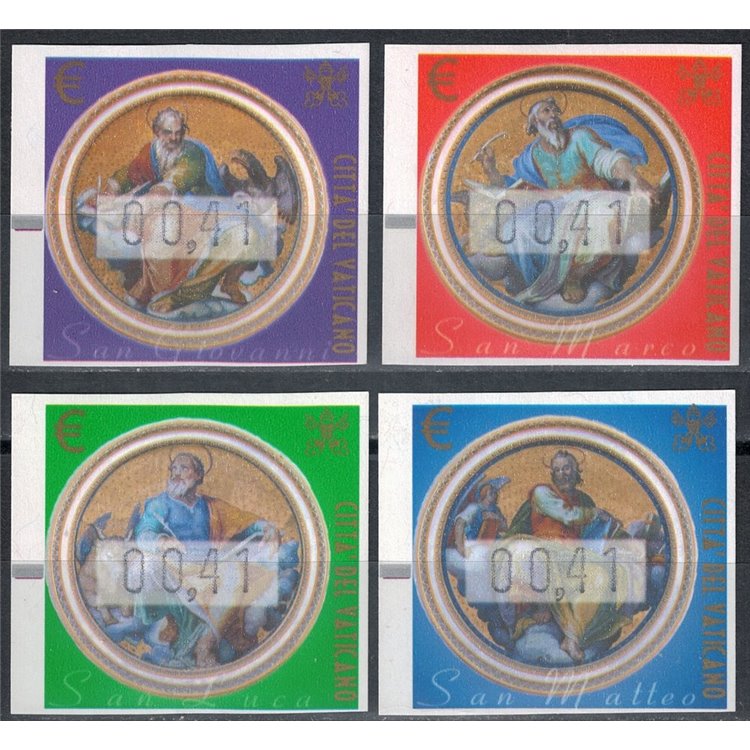 VATICANO 2002 Automatici 0,41 4v MNH**