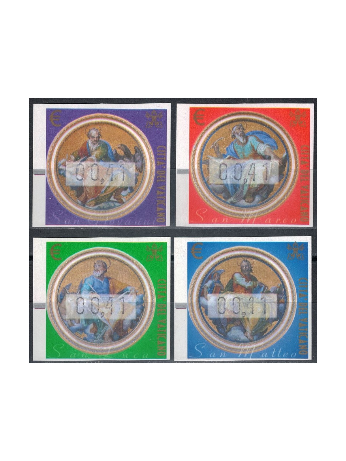 VATICAN 2002 Automatic 0.41 4v MNH**