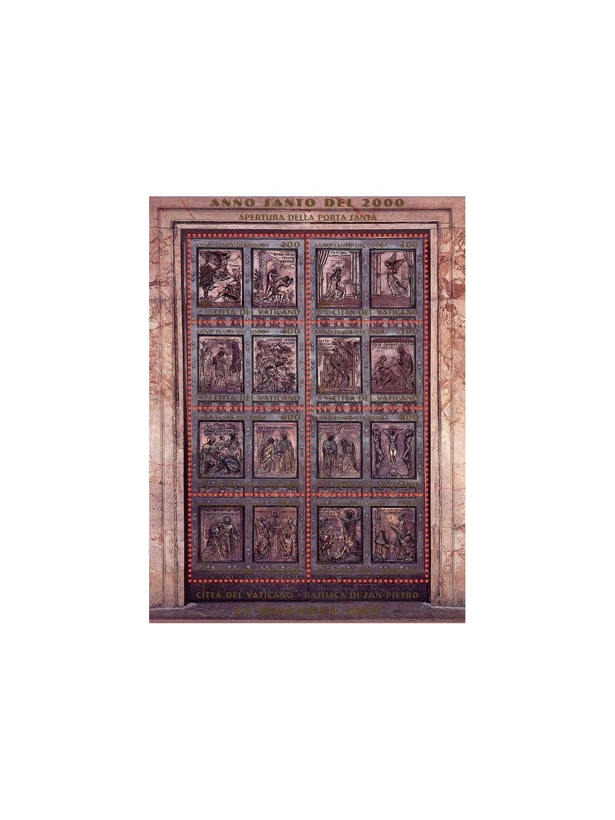 VATICANO 1999 Apertura della Porta Santa BF MNH**