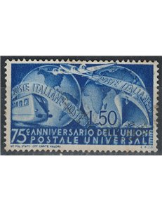 ITALY 1949 Variety Anniversary UPU 599a us