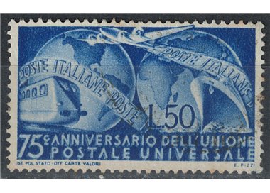 ITALIA 1949 Varietà Anniversario UPU 599a us