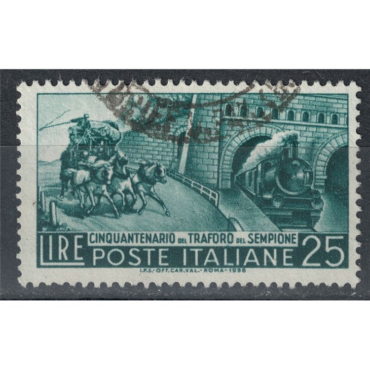 ITALY 1956 Simplon Tunnel us