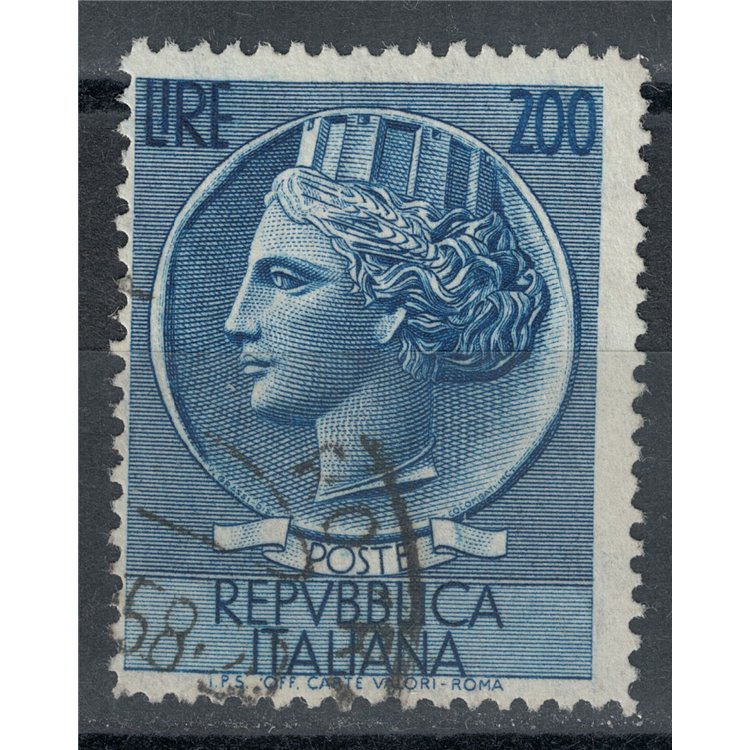 ITALIA 1957 Siracusana £ 200 us