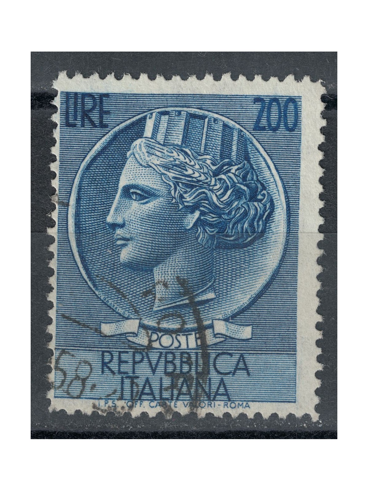 ITALIA 1957 Siracusana £ 200 us