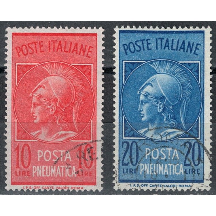 ITALY 1958-66 Pneumatic post 2v us